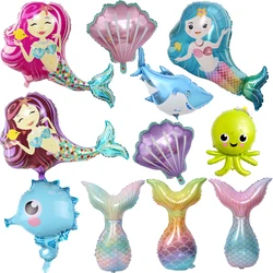 Mermaid ocean Marine life theme Party Balloons Kids Birthday Party Decorations Baby Shower Decor Helium Globos kids toy