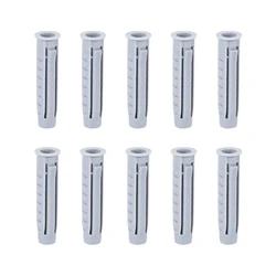 uxcell 100pcs 6mmX30mm Plastic Expansion Pipe Column Concrete Anchor Wall Plug Gray  for Home Garden DIY Application