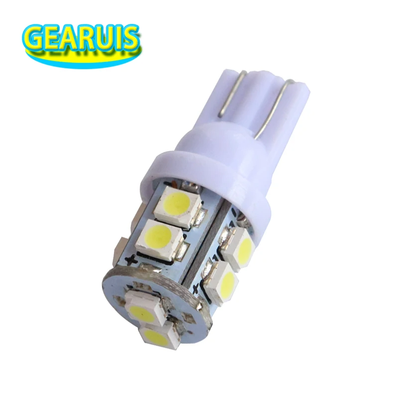 

1000X T10 10 SMD 1210 led 168 194 501 W5W 3528 Car Marker Lamps Auto Signal light Reading Dome Bulbs warm white red green DC 12V