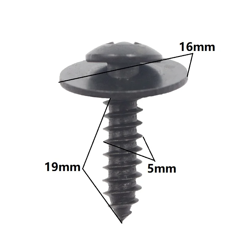 10x Cross self tapping Phillips Screws M5 M6 Metal Rivet Fastener Fixed Auto Car Body Fender Screws