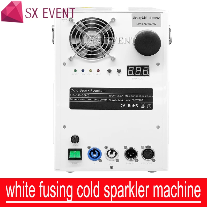 Cold fountain fireworks indoor special effects wedding cold fireworks white case cold spark machine