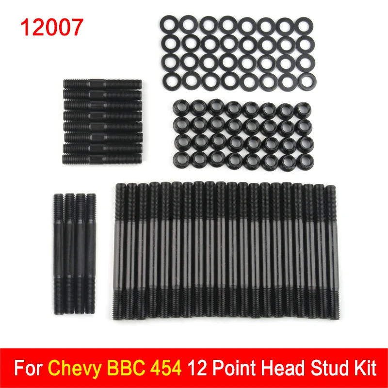 PCE279.1004 Head Stud Kit For Chevy BBC 454 12 Point Cylinder Head Stud Kit  12007