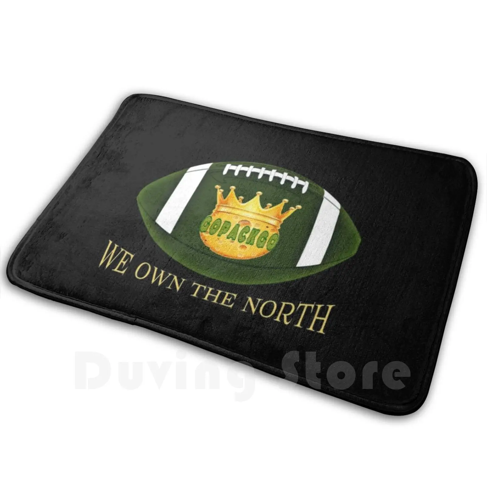 Green Bay Football We Own The North Soft Non-Slip Mat Rug Carpet Cushion Cheesehead Green Bay Carpet Gb Go Pack Go Pack