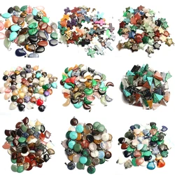 Wholesale 10pcs Mixed Natural Stone Pendant Love Heart Star Charms Pendants for Jewelry Making Diy Bracelet Necklace Accessories