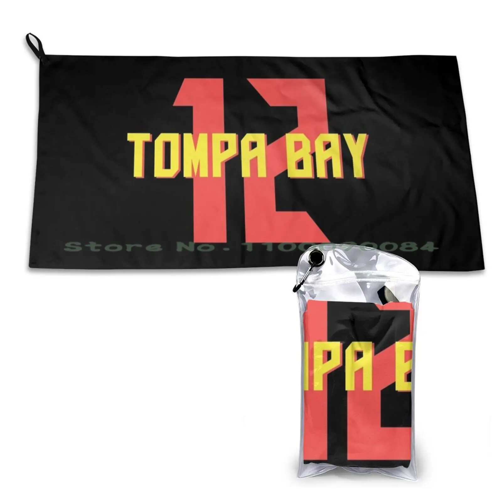 Tompa Bay Quick Dry Towel Gym Sports Bath Portable Tompa Bay 12 Tampa Bay Bucs Football Usa American Tom Brady Bucco Bruce Soft