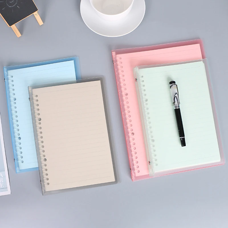 Ultra-thin Translucent Loose-leaf Notebooks Soft Removable Binder Hand Account Notepad School Office Planner Book Diary Notebook