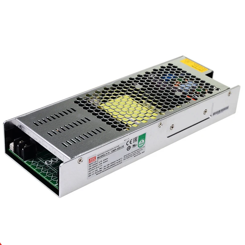 UMP-400 -24/48 400W Flexible Configurable Fanless Power Supply MEANWELL Slim for Industrial/measurement/Diagnostic 16.7A/8.3A