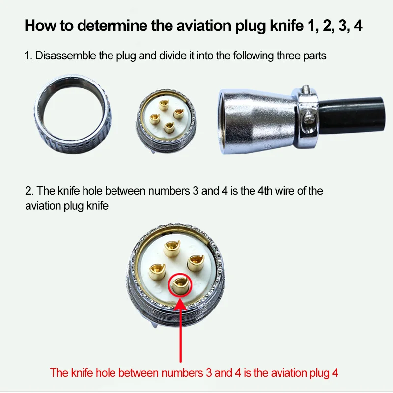 1pcs Spindle Aviation Socket Connector Plug Socket 4 Core Cnc Spindle Aviation Plug Cable Connector Accessories