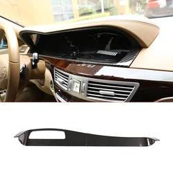 ABS Carbon Fiber Car Dashboard Decoration Panel Cover Trim Sticker For Mercedes Benz S Class W221 2008-2012 Interior Accessories