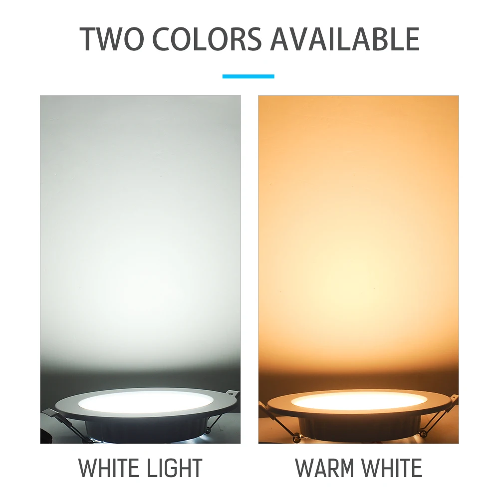 Ronud lâmpada de led de teto 4 polegadas/6 polegadas, para embutir no banheiro, cozinha, 12w 20w, lâmpada embutida, frete grátis