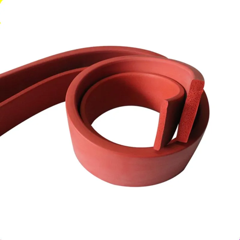 Silicon Foam Strip Heat Insulation Hight Temperature Resist Silicone Rubber Bar 1 - 20mm Thick 1m 5m Red