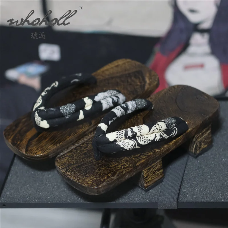 Man Women Slipper Summer Flip Flops Wood Japanese Geta Cosplay Samurai Geisha Sandals Shoes Thick Bottom Platform Sandals