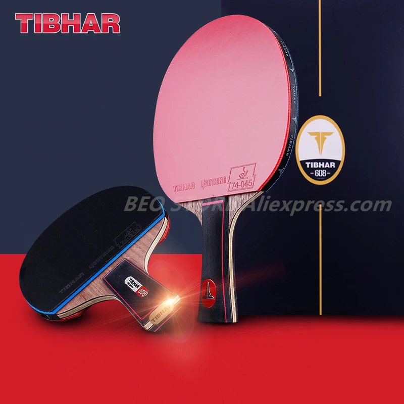 TIBHAR Table Tennis Racket 806/608 Sticky Rubber Pimples-in Professional Hight Quality Original TIBHAR Racket Ping Pong Bat