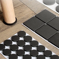 Furniture Leg Rug Anti Scratch Floor Protectors Chair Table Foot Covers Anti Slip Furniture Chair Leg Caps Black Self Adhesive