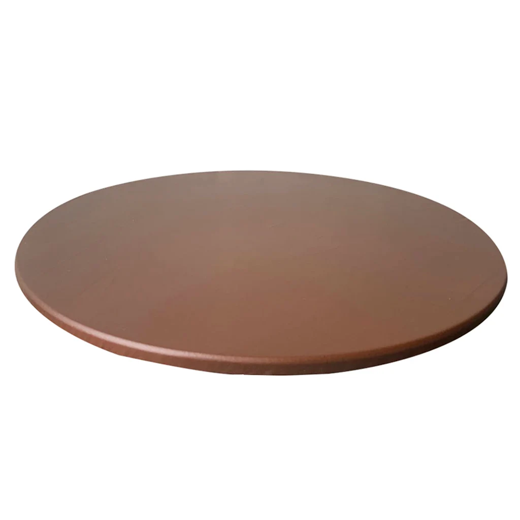 Mantel de poliéster impermeable para Catering, cubierta de mesa redonda con bordes elásticos, 120cm, 1 unidad