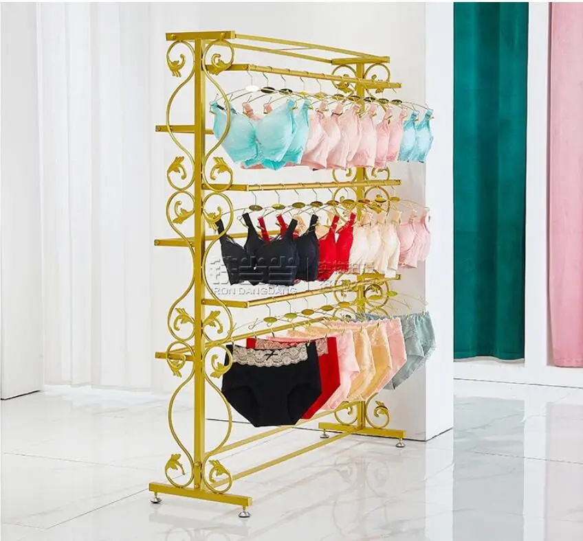 

Underwear display rack clothing store floor type socks rack bra rack