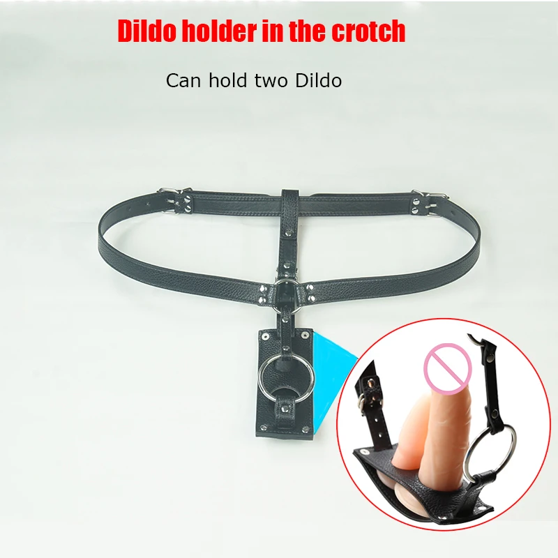 BDSM Strapon Double Penetration, Strap On Butt Plug And Dildo Harness,Bondage Chastity Belt With Cock Ring,Sex Toys For Men