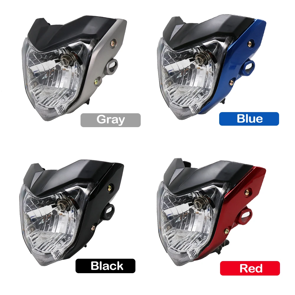 ZS Racing Modified Motorcycle Headlight Assembly With Bulb Bracket Fit For Yamaha FZ16 YS150 FZER150