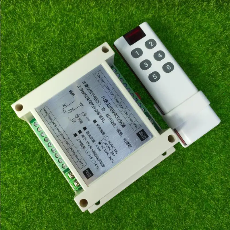 AC110V  220V  1 CH  RF Wireless Remote Control   Receiver   transmitter  Industrial agricultural power on and off 433.92 mhz