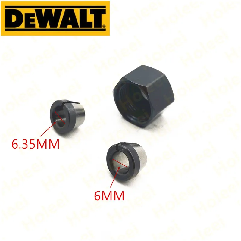 6mm 6.35mm Collet Nut Cone FOR DEWALT DWE6000 Porter Cable PCE6430 PCE6435 N381502 N381503