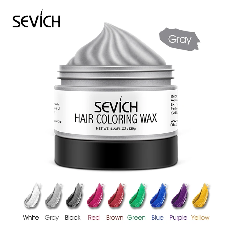 Sevich Fashion Temporary 10 Colors Hair Wax Dye Cream Styling Pomade Blue Color Hair Strong Hair Dye Cream for Women/Men