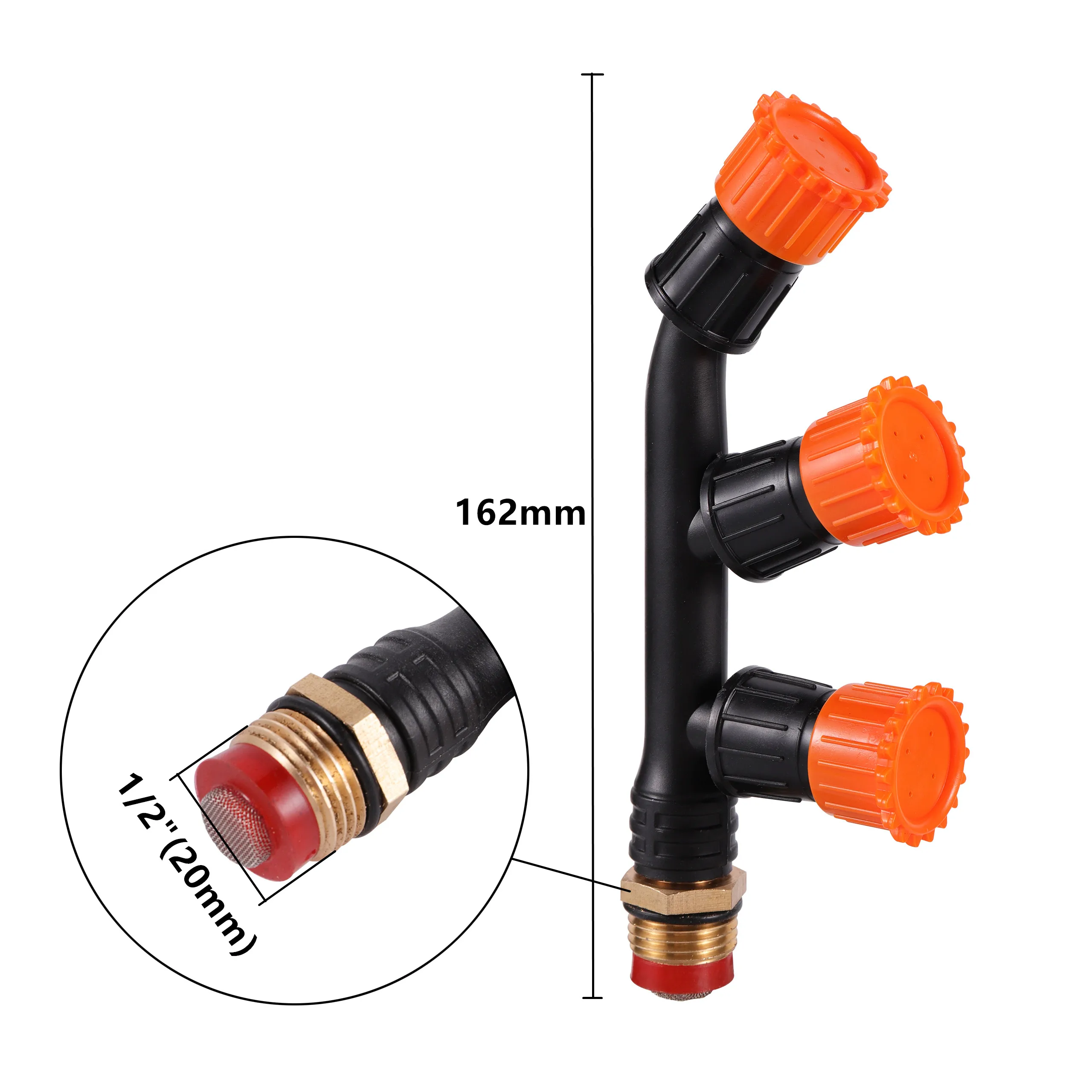 1/2/3 Nozzle Atomizer Garden Yard Flower Bed Farm Plants Irrigation Pesticide Spraying Sprinkler Atomizing Sprayer Nozzle