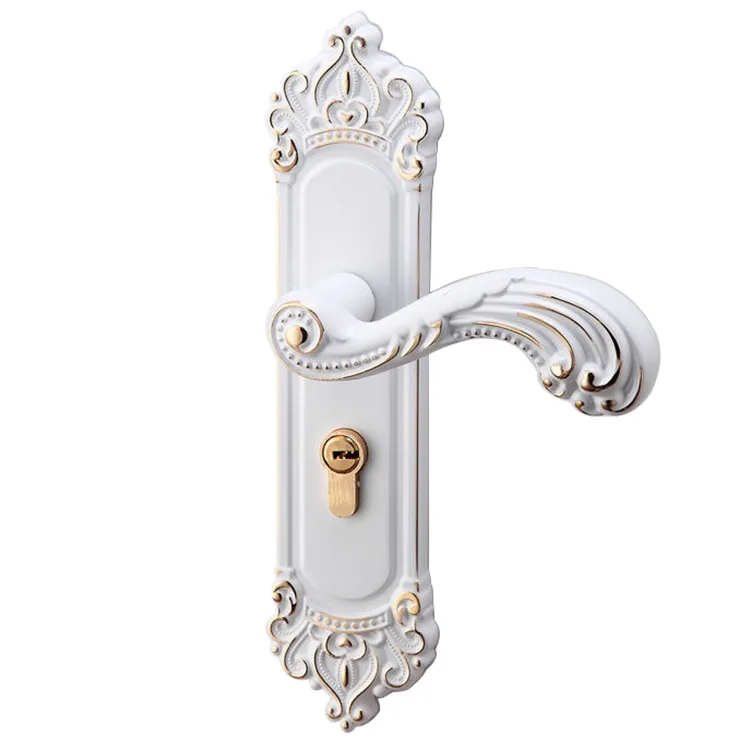 

Kyia Lock Industry European Style Porcelain White Indoor Mute Door Lock Bedroom Door Lock Ivory White Indoor Wooden Door Lock