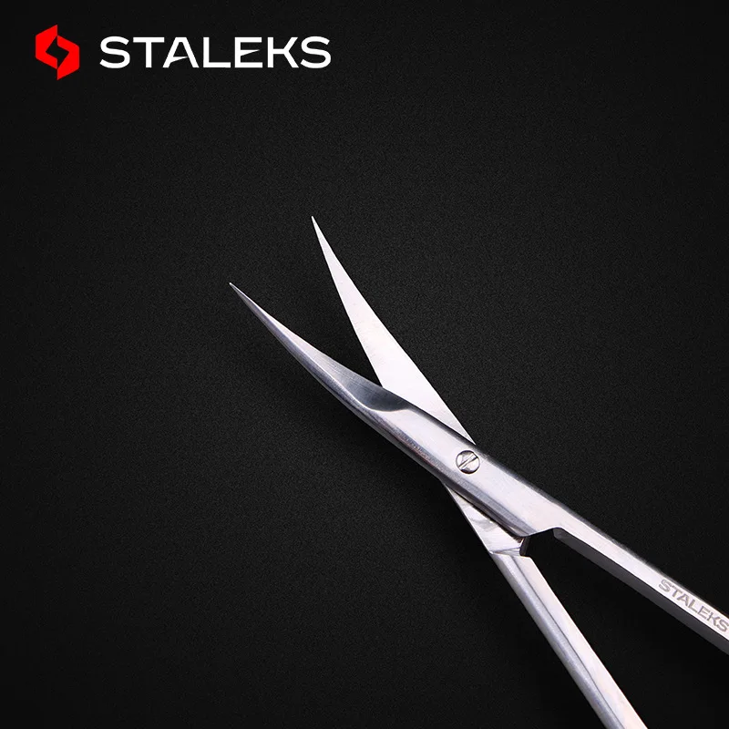 1pc STALEKS Classic 20-2 Stainless Steel Eyebrow Scissors Profession Eyelashes Nose Hair Trim Scissor Sharp Makeup Tools