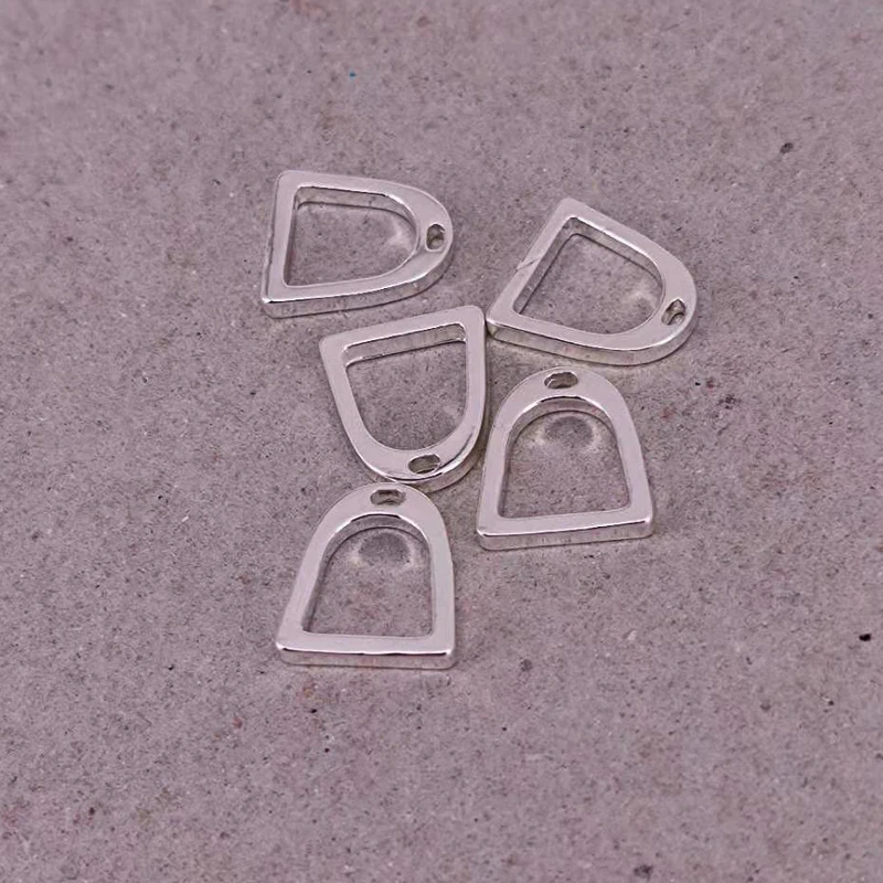 hzew 5pcs two color Horseshoe Toggle pendant charms for women jewelry