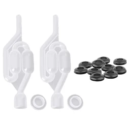 Bubble Airlock S Type Airlock One-way Exhaust Water Seal Valve With Silicon Grommet Beer Wine Fermentation Air Lock Brew