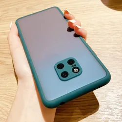 Case For Huawei Mate 20 Pro Shockproof Matte Soft Edge Simple Candy Color Cover For Huawei Mate 20 Pro Top Quality Cartoon Case