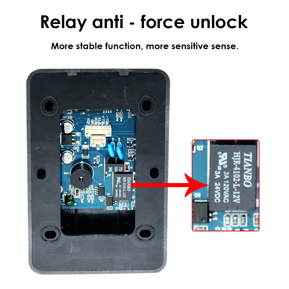 Sistema de control de acceso con teclado digital, controlador de cerradura de puerta, lector de tarjetas de proximidad RFID, sin retroiluminación, 125 kHz