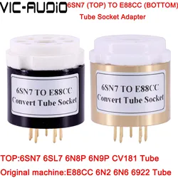 Tubo de vacío CV181 6SL7 6N8P 6N9P 6SN7 a E88CC ECC88 6DJ8 6N2 6922 DIY, amplificador de tubo de vacío de Audio, adaptador de enchufe de conversión, 1 ud.