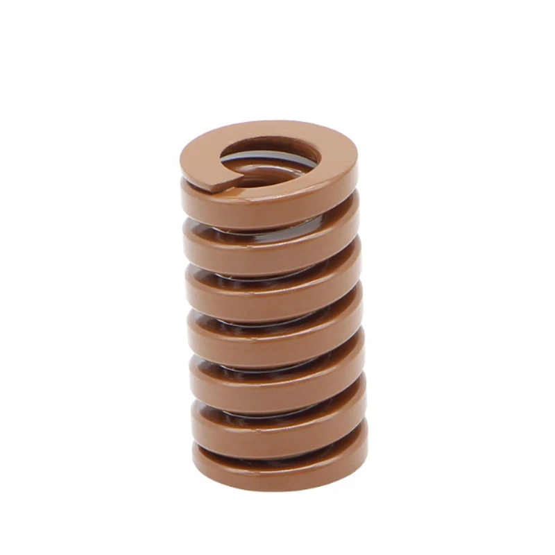 Brown Extremely Heavy Load Mould Compression Die Springs Spiral Stamping Spring Outer Dia 8-35mm Inner Dia 4-17.5mm L 20-250mm