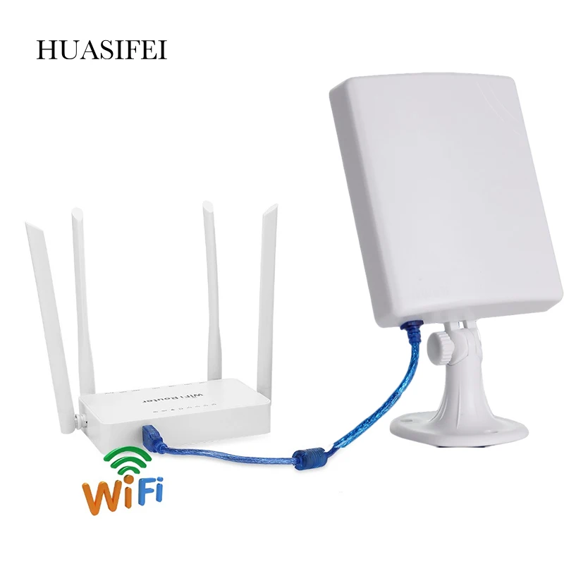 300mbps Wireless WiFi Router + High Gain WiFi Router High Power Wireless Adapter High Gain WiFi USB Adapter With 14dbi Antenna