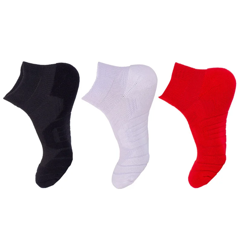 Men's Sport Elite Short Socks Breathable Sweat-absorbent Running Thick Bottom Anti-wear Basketball Comfortable Cotton Ankle Sock