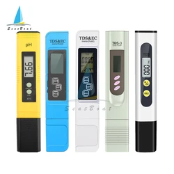 Digital PH EC TDS TEMP Meter Tester Temperature Pen Water Purity PPM Filter Hydroponic for Aquarium Pool Water Monitor