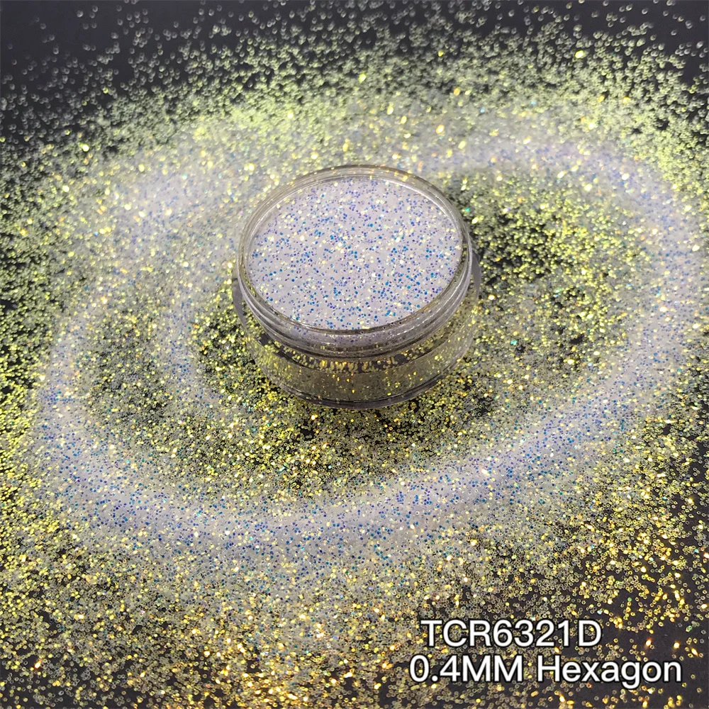 TCR6321D Gold White Iridescent Rainbow Chunky Nails Glitter Nail Art Decoration Face Glitter Eye Shadow Makeup Face Paint DIY