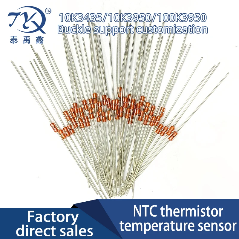 10PCS Thermal Resistor NTC MF58 3950 B 1% 10K 50K 100K Ohm R Thermistor Sensor 3D Printer Temperature Sensor Set Of Resistors