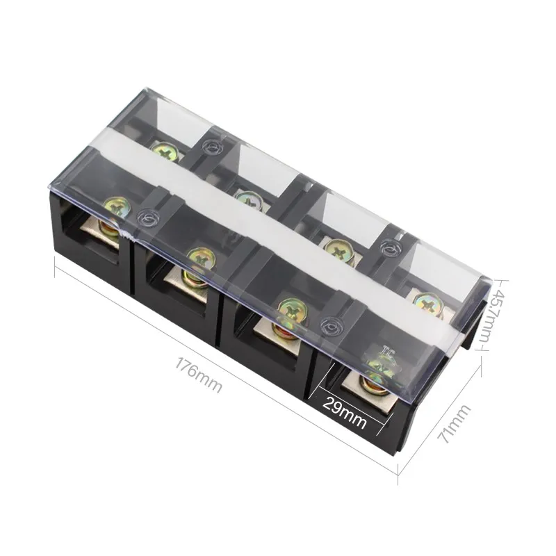 Strong Electrical Conductivity Fixed High Current Terminal Board 200A 4-Section Terminal Block Current Terminal Block