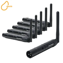 Transmisor y receptor inalámbrico 2 en 1, controlador DMX512, 2,4G, ISM, distancia de comunicación de 500m, para escenario, DJ, Disco, Bar, luces, nuevo