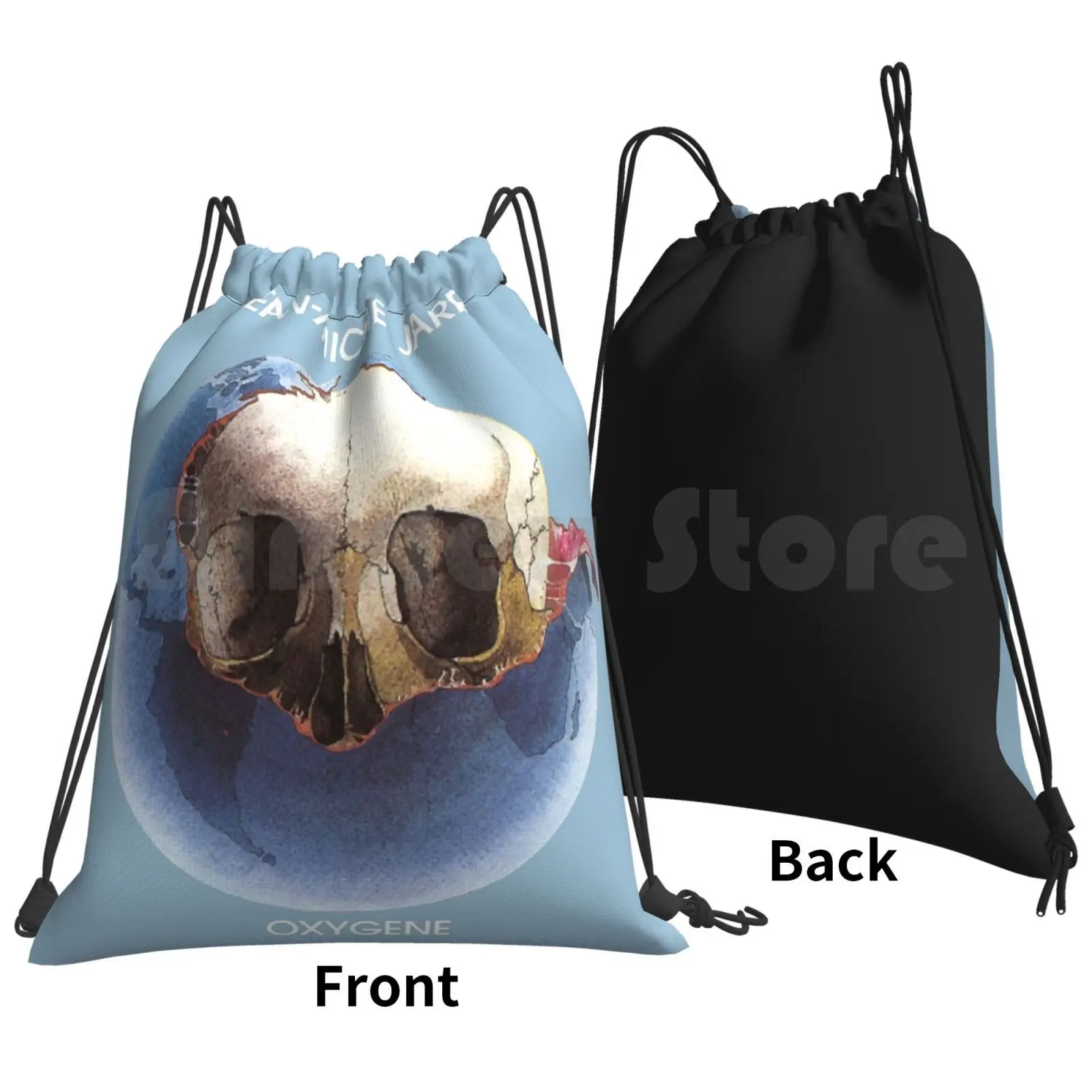 Jean Michel Jarre-Oxygene Backpack Drawstring Bags Gym Bag Waterproof Jean Michel Jarre Oxygene Electronic Music Ambient