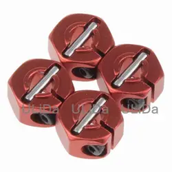 4 개/대 7mm 휠 16 진수 12mm 드라이브 어댑터 허브/w 핀 및 나사 HSP 자동차 RC 모델 차량 액세서리 수리 도구-장난감 브래킷