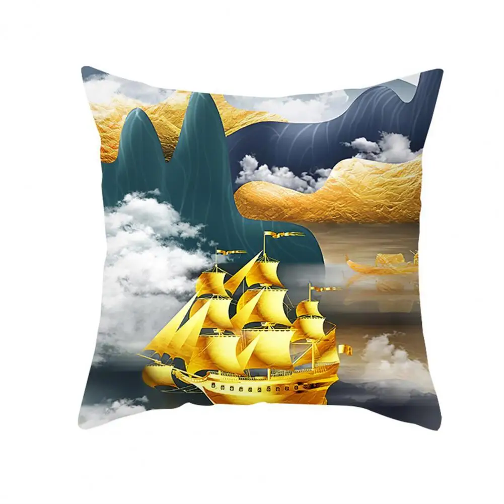 Pillowcase Polyester Peach Skin Beautiful Elk Fantasy Pillow Case Cushion Cover Soft Texture Car Decorative Textile