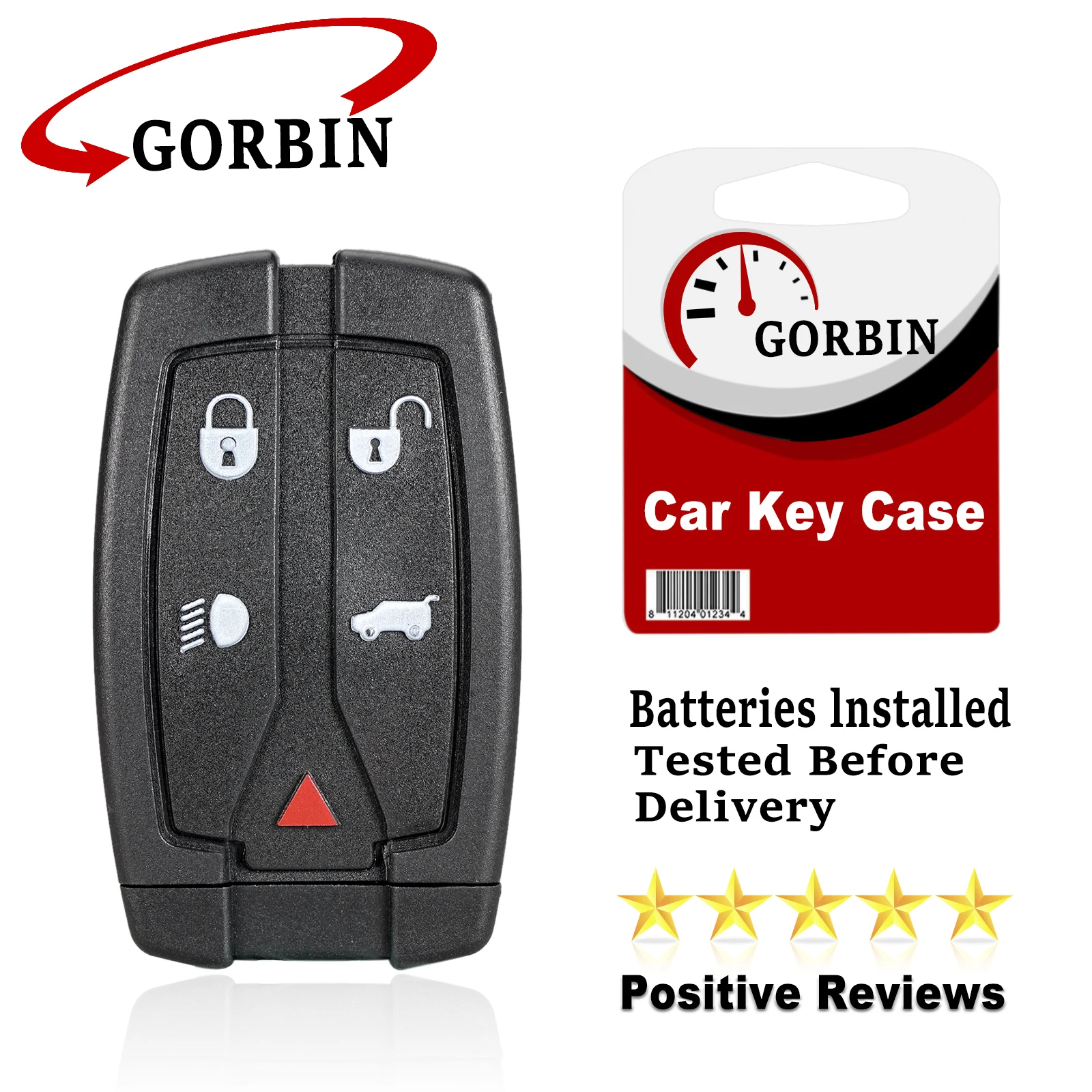 

GORBIN 5 кнопок, новая модель для Land Rover LR2 2008 2009 2010 2011 2012, Сменный Чехол для автомобильного ключа