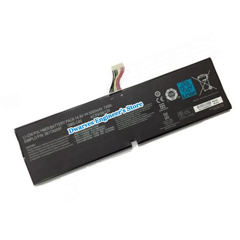 Genuine GMS-C40 14.8V 5000mAh 74Wh Laptop Battery For Razer Blade Pro 2013 2015 17 RZ09-0099 RZ090130 Rz09-0130 961TA005F