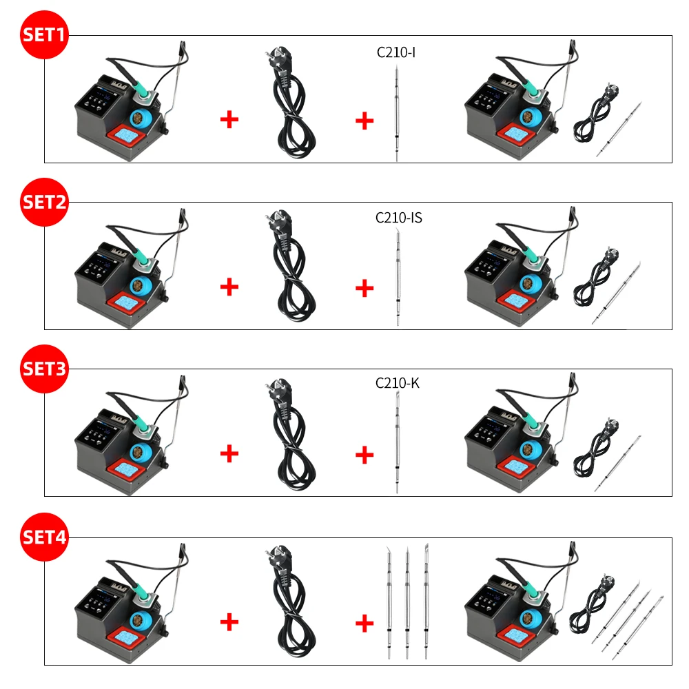 AIFEN-A9 Soldering Station T210/T245 Serie Handle With C210/C245/C115 Soldering Iron Tips 120W Welding Rework Station