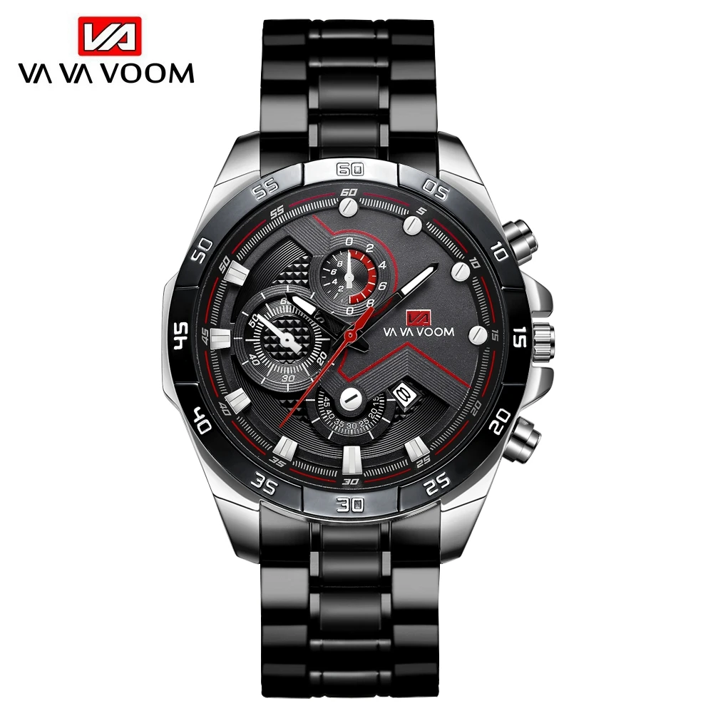 Stainless Steel Watch For Mens Fashion Leisure Top Brand Luxury Sports Army Quartz Leather Man Watch Reloj Hombre Free Shipping