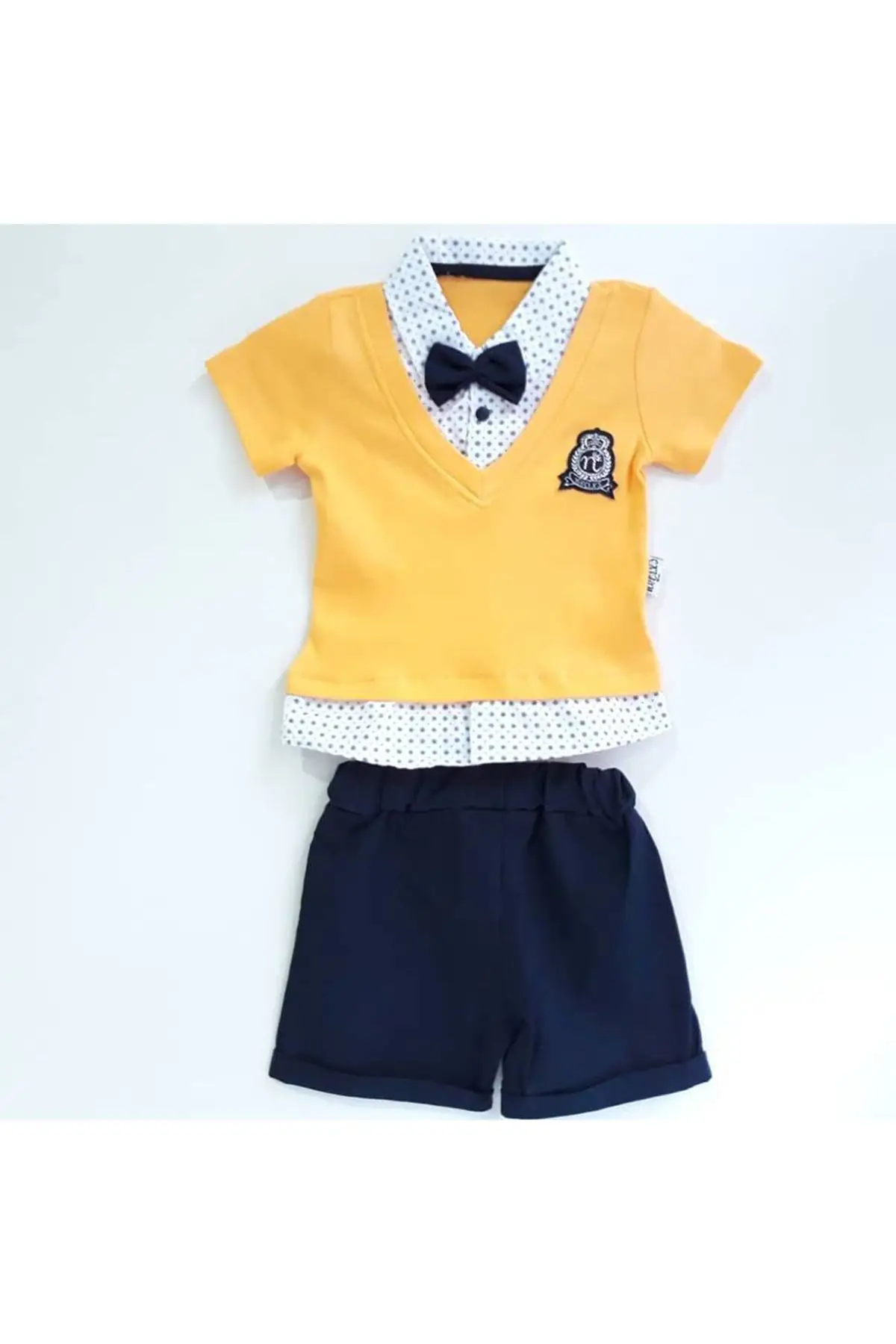 Crested Papyonlu Summer Baby Boy Suit-Yellow