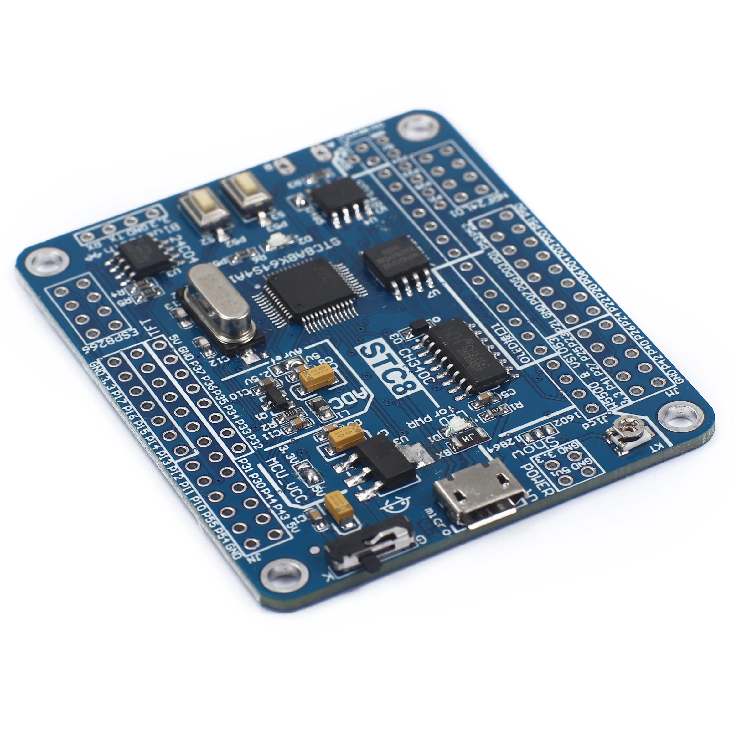 STC8A8K64D4 microcontroller development board system board 51 learning board instead of STC8A8K64S4A12